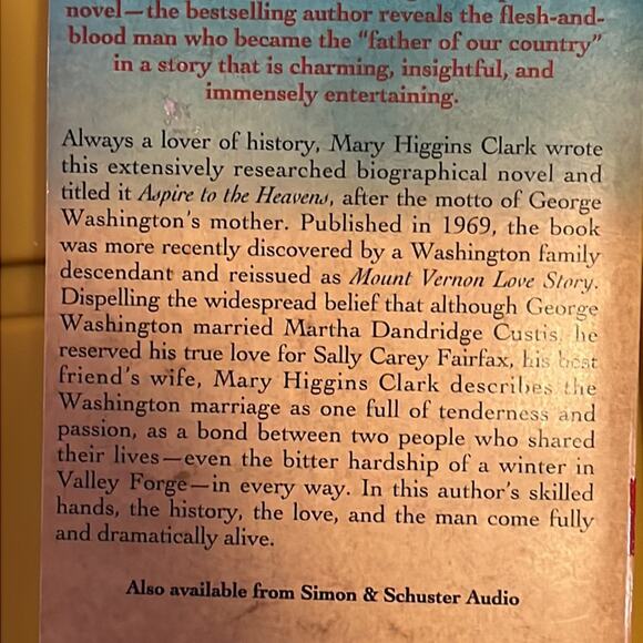 Mount Vernon Sky by Mary Higgins Clark Paperback - Picture 7 of 7
